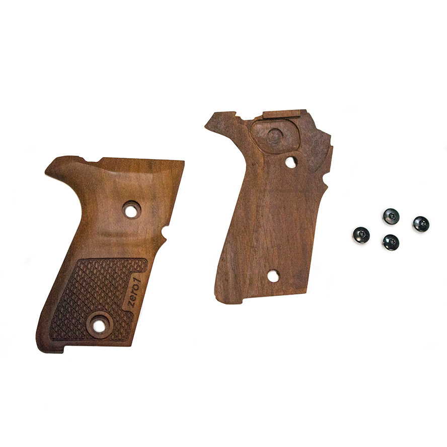 Pistol Grip Panel Set, Oak Wood For Rex Zero 1 Compact