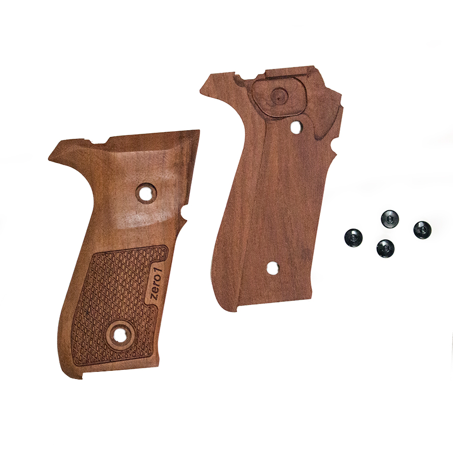 Pistol Grip Panel Set, Oak Wood For Rex Zero 1 Standard
